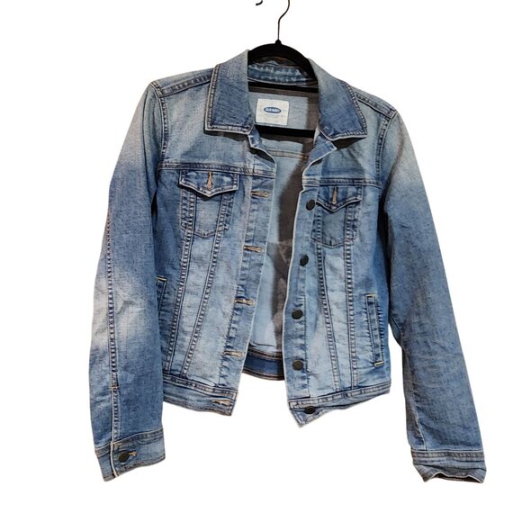 Old Navy Denim Jean Jacket Womens size S - Picture 1 of 3